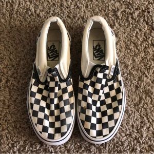 Checkered Slip on Vans